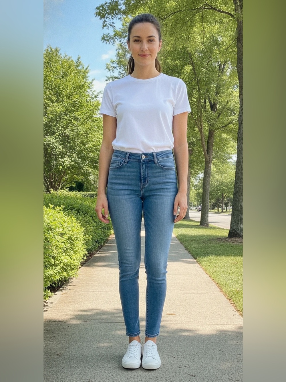 Judy Blue Women’s Mid-Rise Skinny Jeans in Light Blue Wash. Size 5/27